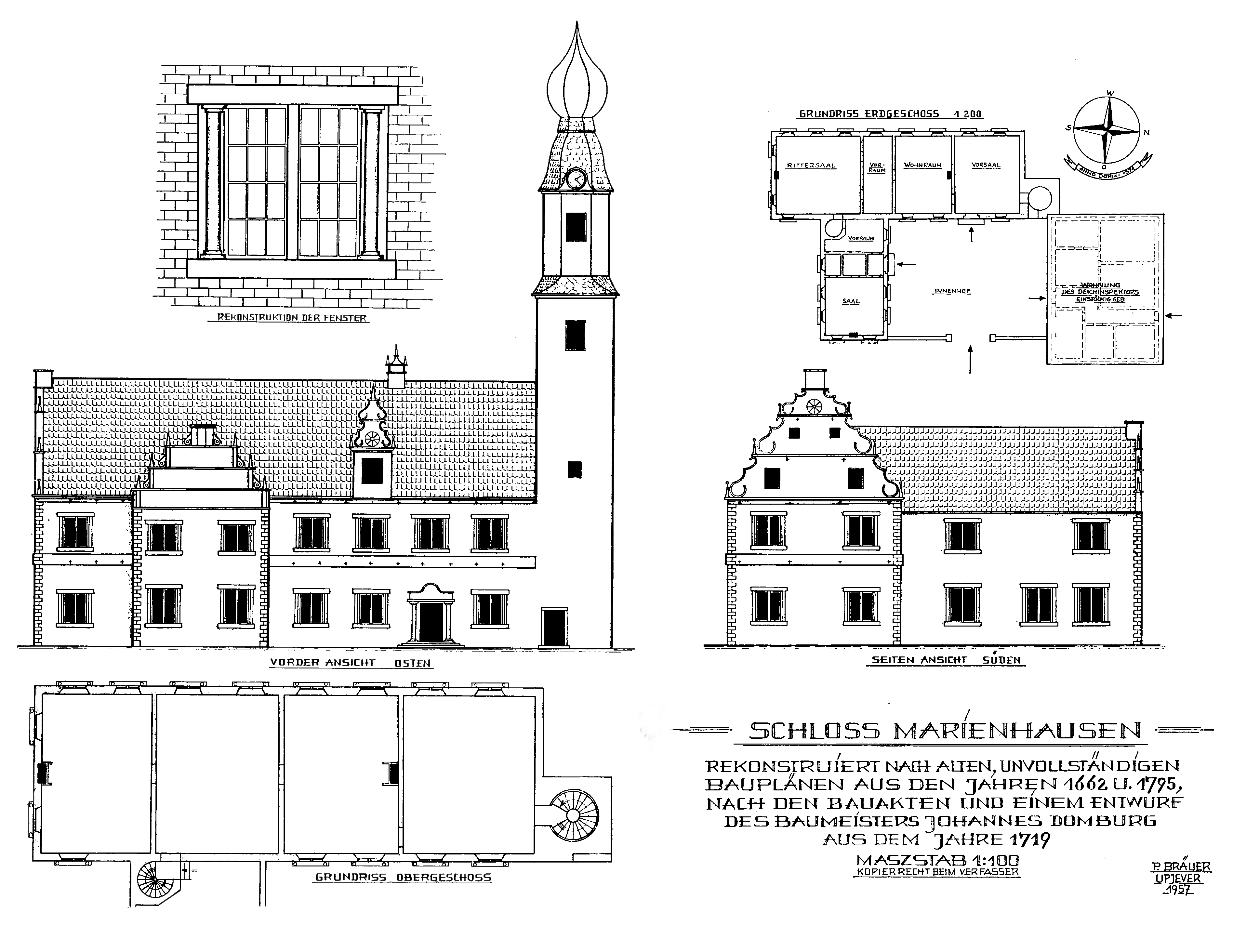 Skizze von Bräuer 1957