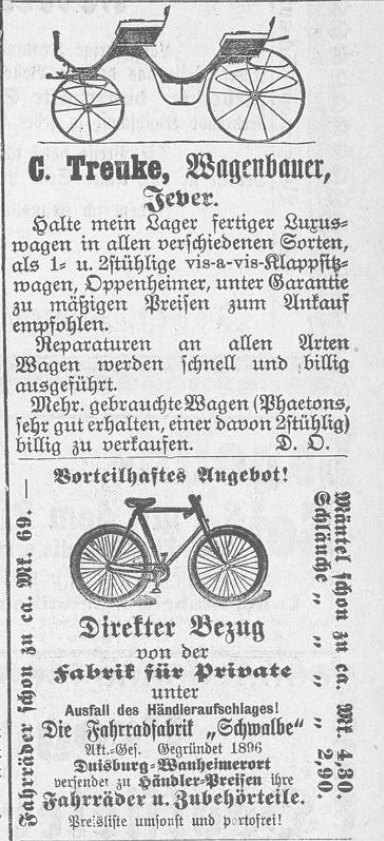 Anzeigen 1904