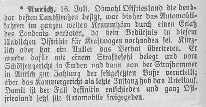 Krummhörn autofrei
