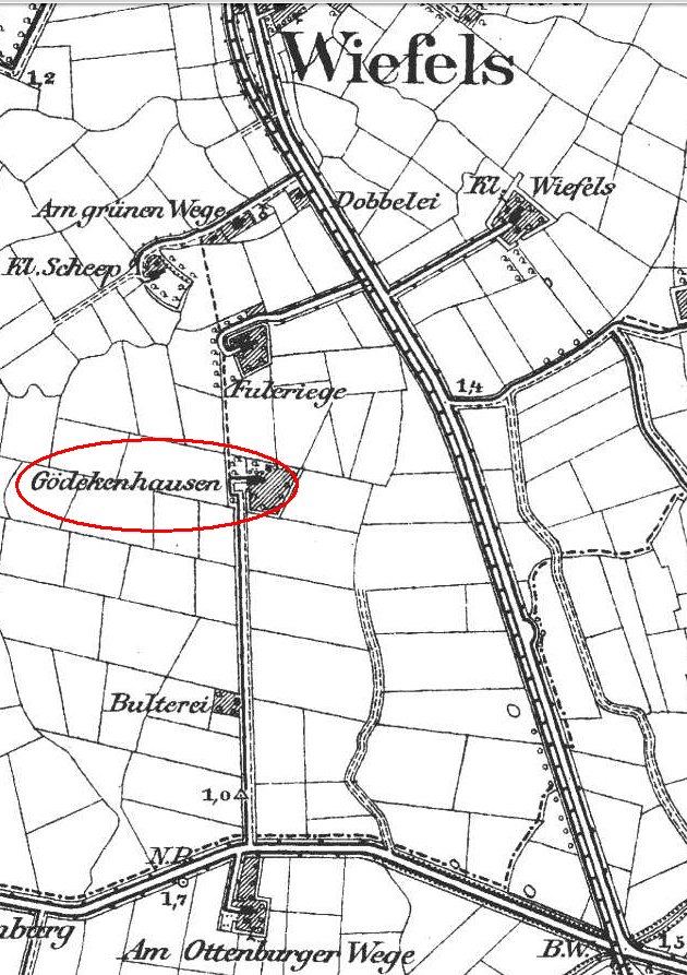 Bülterei Karte 1891